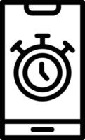 ilustração de design de ícone de vetor de cronômetro