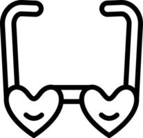 ilustração de design de ícone de vetor de óculos