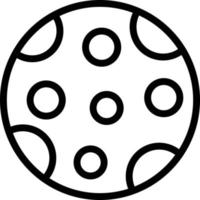 ilustração de design de ícone de vetor de lua cheia