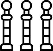ilustração de design de ícone de vetor de postes de amarração