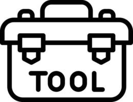 ilustração de design de ícone de vetor de caixa de ferramentas