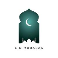 emblemas eid mubarak vetor