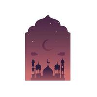ícone de mesquita vetorial vetor