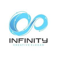 ícone de símbolo infinito infinito ou modelo de design de logotipo. gradiente colorido de identidade de marca corporativa vetor