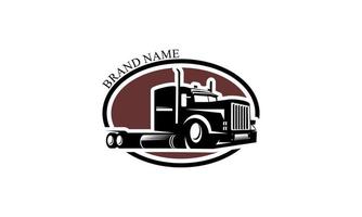 logotipo da empresa de caminhões. vetor de conceito de logotipo de emblema