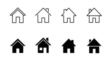 ilustração de casa ou casa, elemento de design de ícone adequado para site, design de impressão ou aplicativo vetor