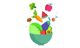 dia mundial da alimentação ilustração de alimentação saudável vetor de segurança alimentar verde