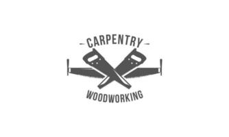 oficina de carpintaria e vetor de logotipo de marcenaria