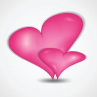 ilustração vetorial de coração rosa pode ser usada para o dia dos namorados, convite de casamento, cartão, banner, cartão postal, página da web, vale-presente, panfleto, livro corver, cartaz, propaganda. vetor