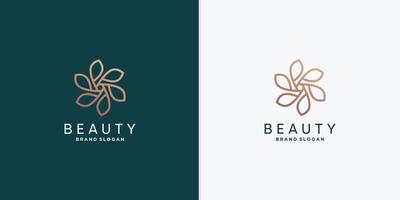 modelo de logotipo de beleza para mulher, spa, vetor premium da empresa de bem-estar parte 3