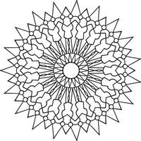 arte de mandala real para decoração, design, tatuagem, paz vetor