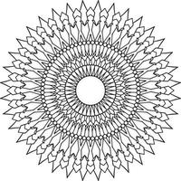 arte de mandala real para decoração, design, tatuagem, paz vetor