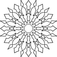 arte de mandala real para decoração, design, tatuagem, paz vetor