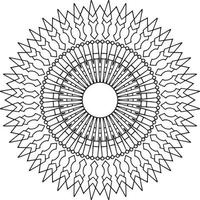 arte de mandala real para decoração, design, tatuagem, paz vetor