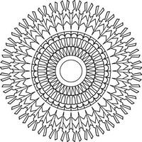 arte de mandala real para decoração, design, tatuagem, paz vetor