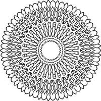 arte de mandala real para decoração, design, tatuagem, paz vetor