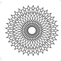 arte de mandala real para decoração, design, tatuagem, paz vetor