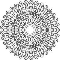 arte de mandala real para decoração, design, tatuagem, paz vetor