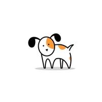 cabeça animal logotipo ícone design.dog símbolo. ilustração de arte vetorial vetor