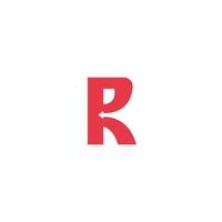 design de logotipo de negócios moderno letra r com seta para contabilidade, consultor financeiro e investimento. ilustração de arte vetorial vetor