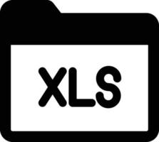 xls pasta ícone vetorial isolado que pode facilmente modificar ou editar vetor