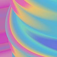 abstrato colorido brilhante. fluxo de cor líquida. pano de fundo 3d ondulado. ondas de gradiente de fluido. ilustração vetorial na moda. modelo fácil de editar para seus projetos de design.