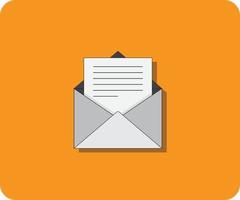 ícone de mensagem de e-mail. vetor de ícone de envelope.