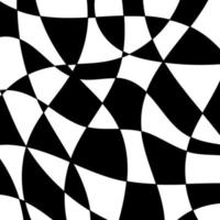 textura preta e branca sem costura com triângulos, padrão infinito de mosaico. vetor