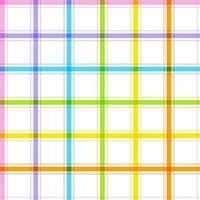 arco-íris pastel linha fofa listra listrada tartan xadrez xadrez scott gingham vetor de desenhos animados sem costura fundo de impressão