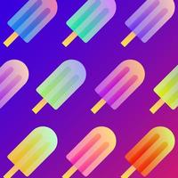 gradiente colorido abstrato de fundo de sorvete vetor