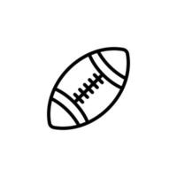 modelo de design de ícone de futebol americano vetor