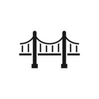 vetor de modelo de design de ícone de logotipo de ponte