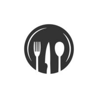 vetor de modelo de design de ícone de logotipo de restaurante