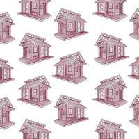 vetor de design de padrão de casa