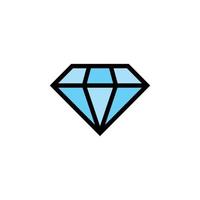 modelo de design de ícone de diamante