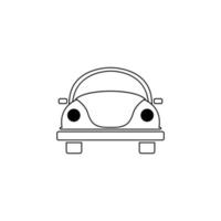 modelo de design de ícone de carro dianteiro
