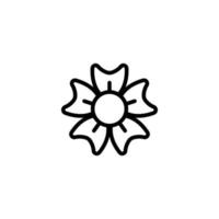 modelo de design de ícone de flor vetor