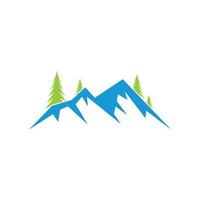 vetor de modelo de design de ícone de logotipo de montanha