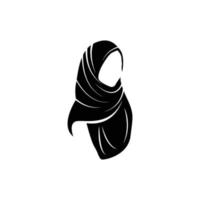 vetor de modelo de design de ícone de logotipo hijab