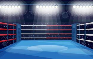 fundo de ringue de boxe esportivo vetor