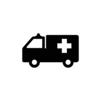 modelo de design de ícone de ambulância vetor