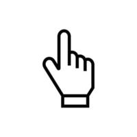 modelo de design de ícone de dedo vetor
