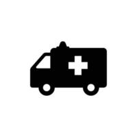 modelo de design de ícone de ambulância vetor