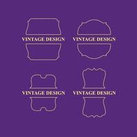 rótulo de design vintage para produto premium vetor