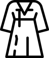 ilustração vetorial de roupas coreanas em ícones de símbolos.vector de qualidade background.premium para conceito e design gráfico. vetor