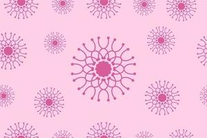 padrão geométrico abstrato de flores cor de rosa. modelo de design de fundo floral sem costura mindinho. ornamento vintage tileable. design gráfico elegante. vetor