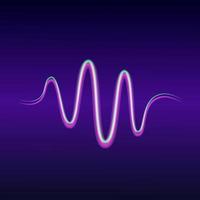espectro de áudio leve, música de linha de onda, vetor de equalizador de som
