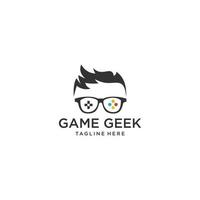 vetor de inspiração de design de logotipo geek