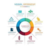 ilustração de elemento de design de vetor plano infográfico para banner da web ou apresentação usada