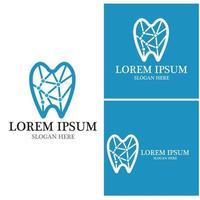 ilustração em vetor modelo logotipo dental